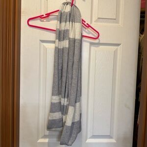 American Eagle striped knit circle scarf with metallic thread
